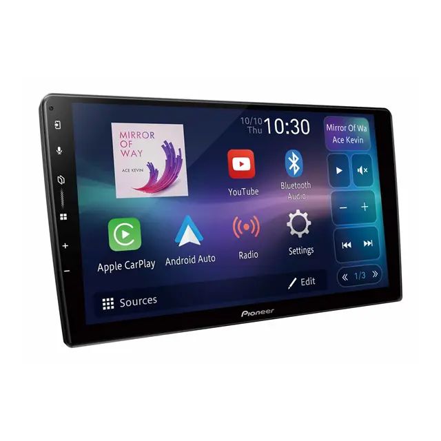 מסך מולטימדיה Pioneer עם Apple CarPlay ו-Android Auto